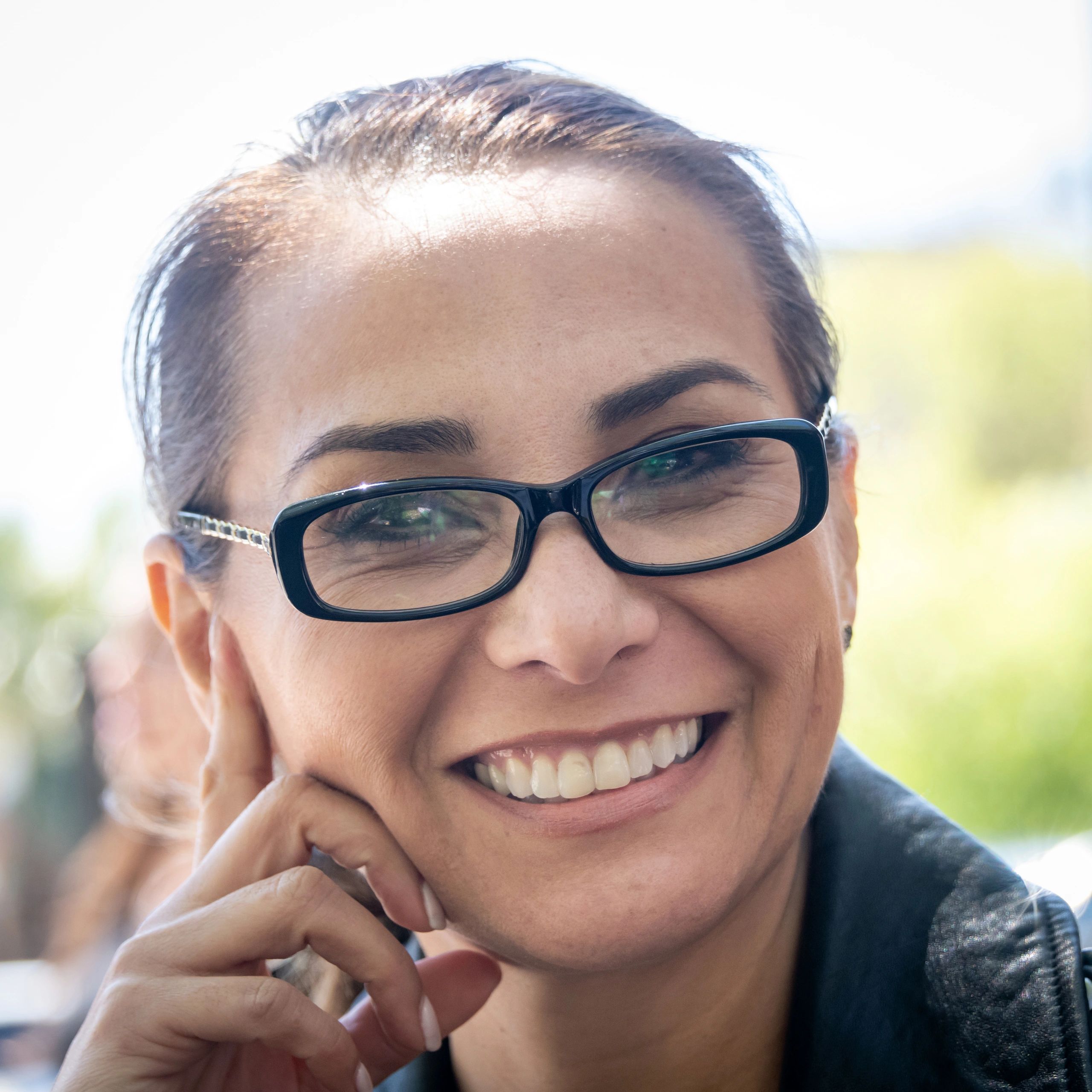 Headshot of a smiling mature woman