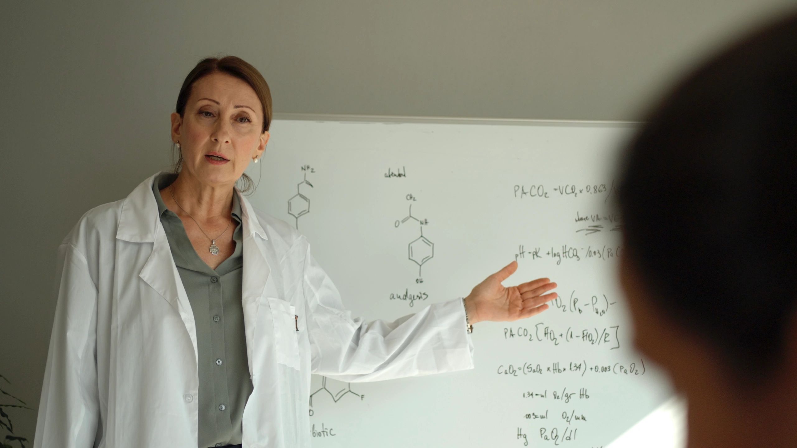 Instructor presenting to adult learners